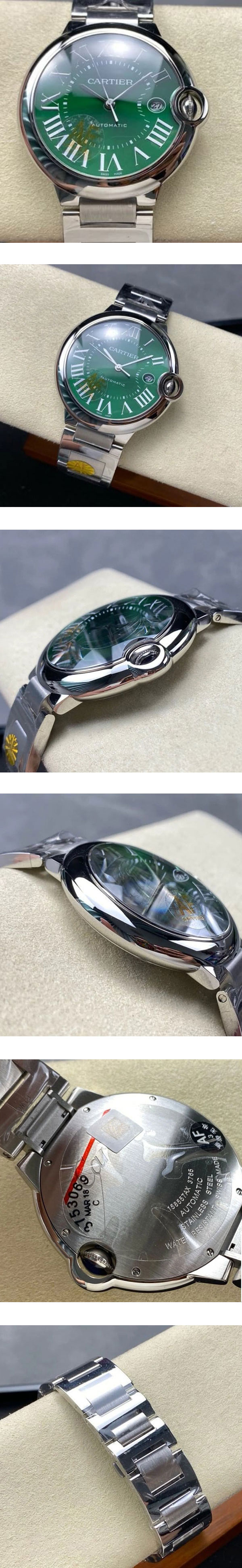 【AF工場出品】ルティエコピー時計 WSBB0071 バロンブルー ドゥ カルティエ 40mm グリーン